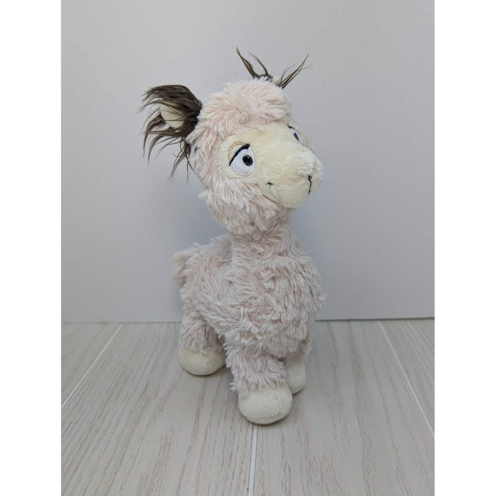 NICI Mascot Factory Llama Plush Cream Shaggy Stuffed Animal Brown Ear fur